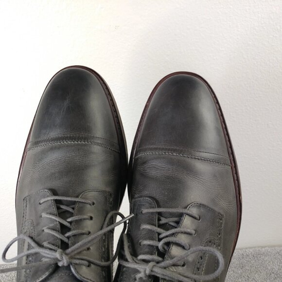 Cole Haan Colton Mens Size 11 Shoes Oxford Brogue Wingtip C25400 Gray Leather - Picture 6 of 10